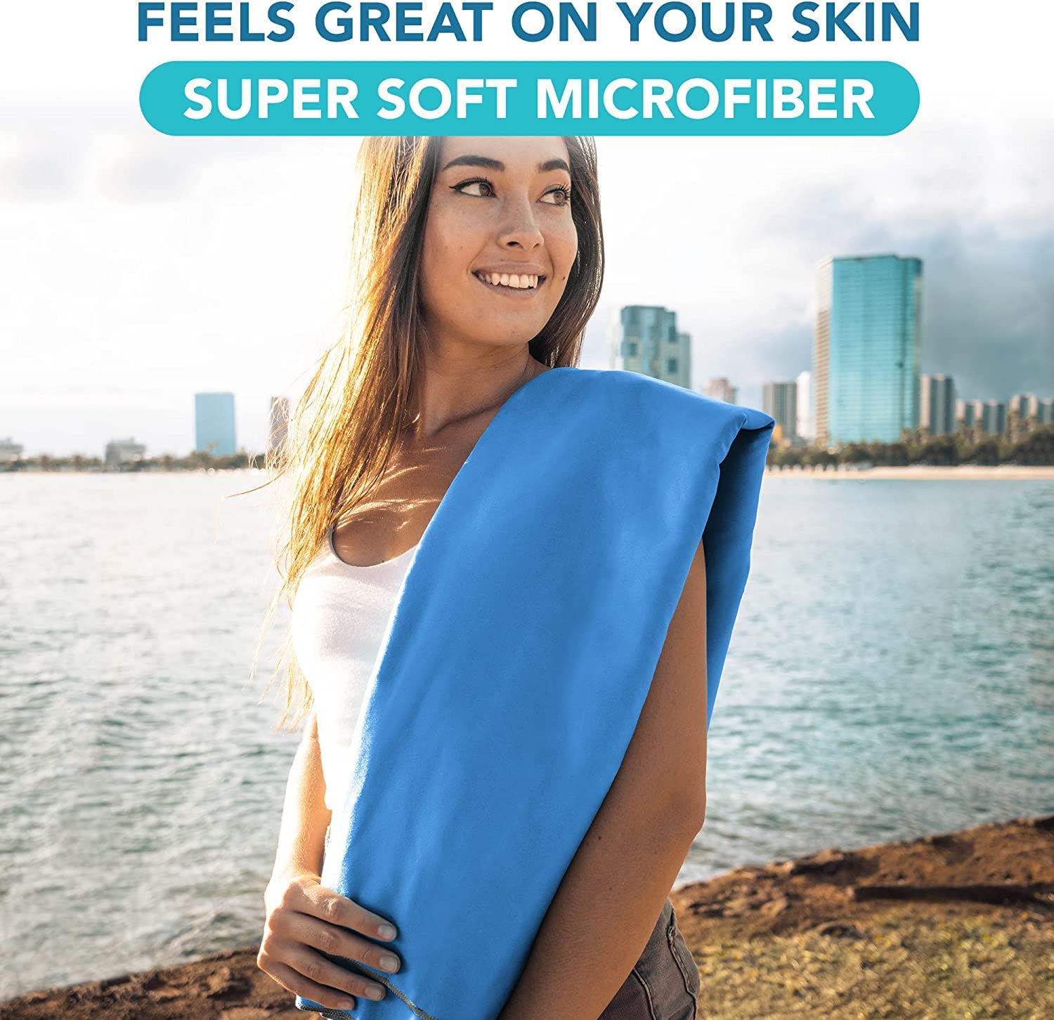 Blue/Gray Towel