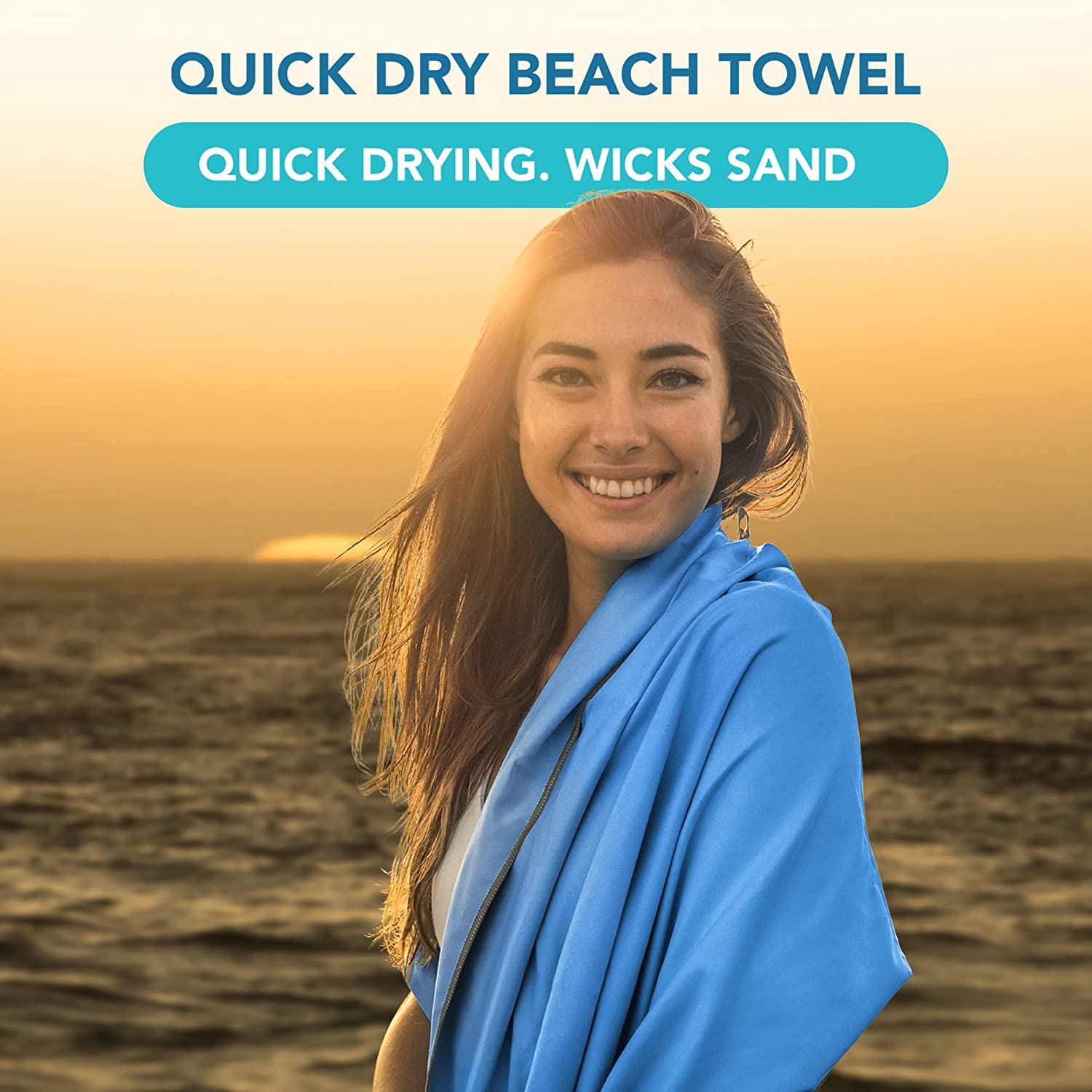 Blue/Gray Towel