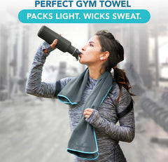 Gray/Blue Towel