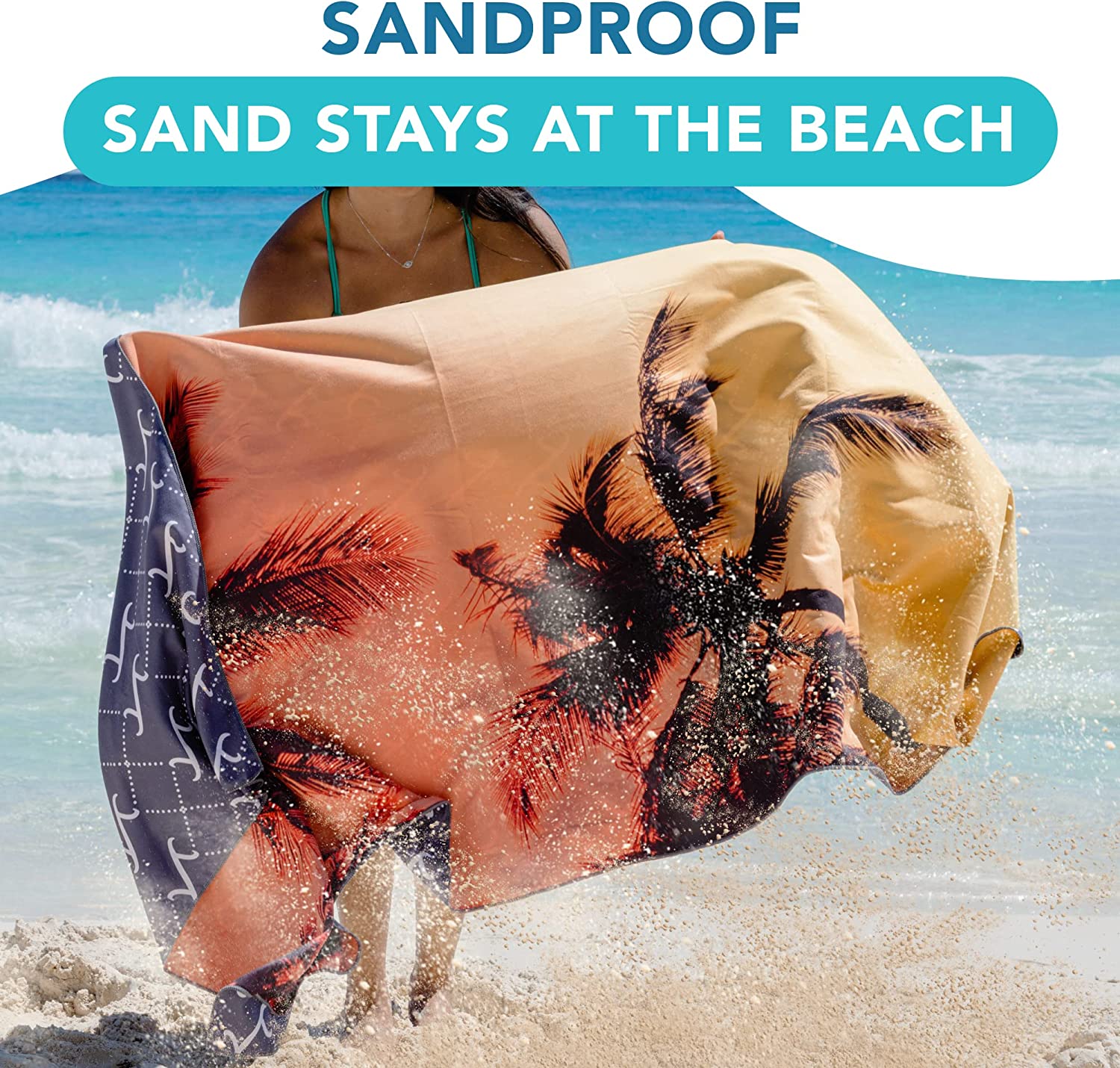 Vacation Sunset Beach Towel