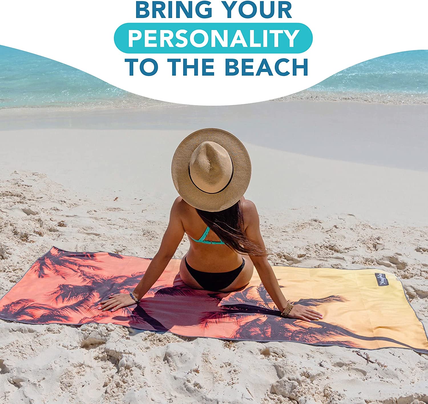 Vacation Sunset Beach Towel